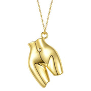 ANATOMY | 18K Gold Booty Necklace And Booby Earrings Set