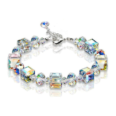 Aurora Borealis Glass Beads Bracelet