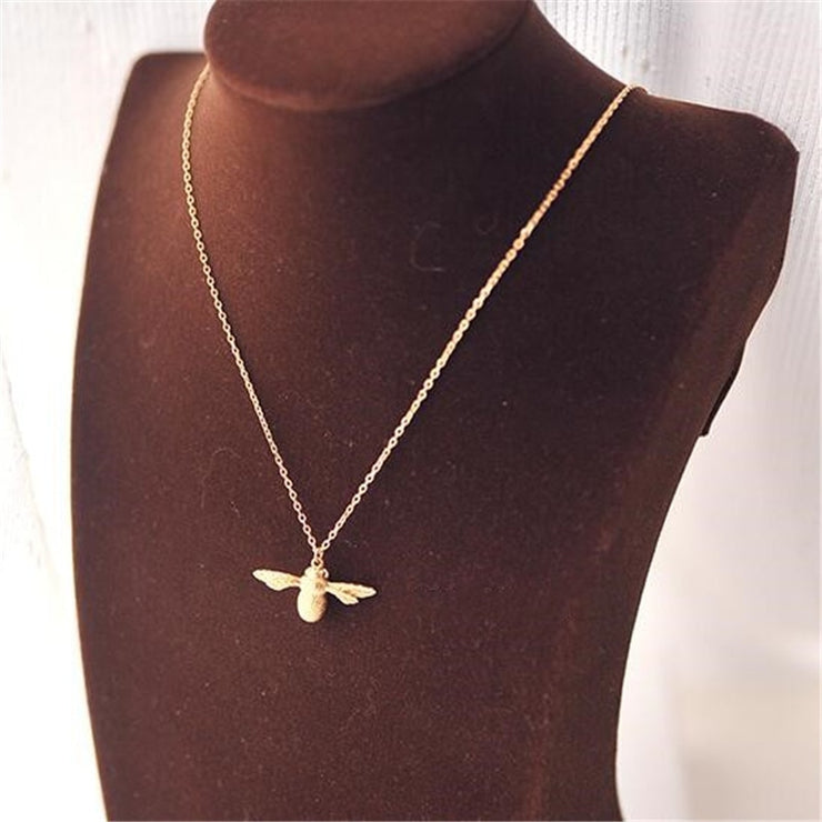 Queen Bee Necklace Gold Plated 925 Sterling Silver