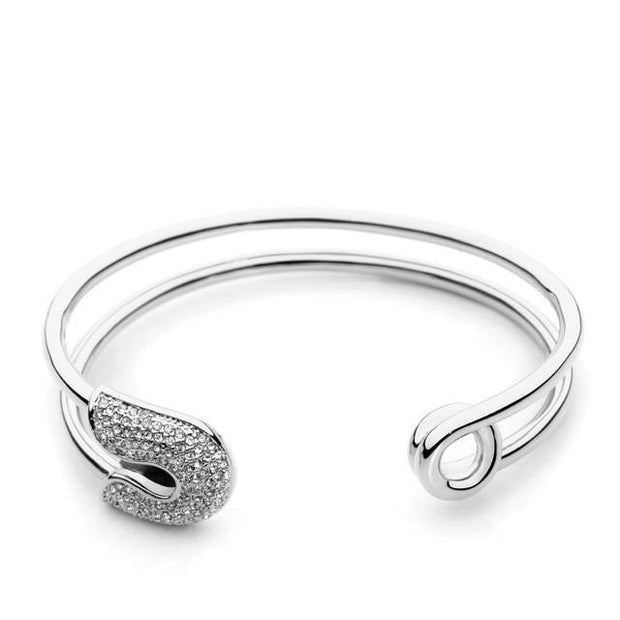 PAPER CLIP | 925 Sterling Silver Paper Clip Cuff Bracelet For Women