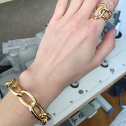 FREEDOM | 18K Gold Chain Bracelet For Women And Men